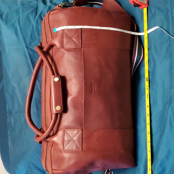 margot Handbags - SALE!! Margot NWT maroon cordovan leather duffel weekender o/night tote bag